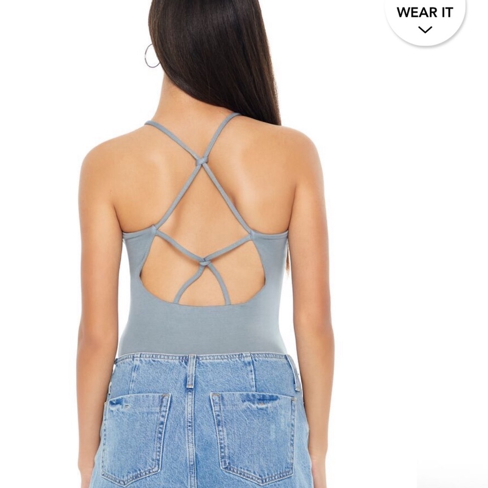 Strappy cami bodysuit